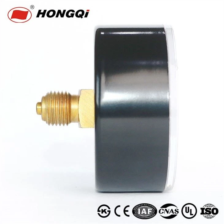 Install pressure gauge in axial direction